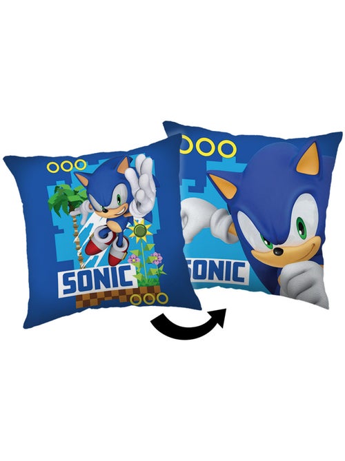Kussen déco 'Sonic' vierkant grafisch 40 x 40 cm van polyester SONIC - Kiabi