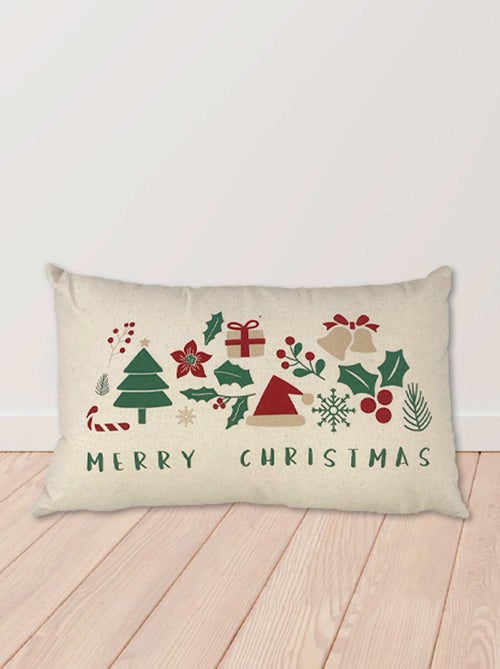 Kussen in kerstsfeer - 'Merry Christmas' - Kiabi