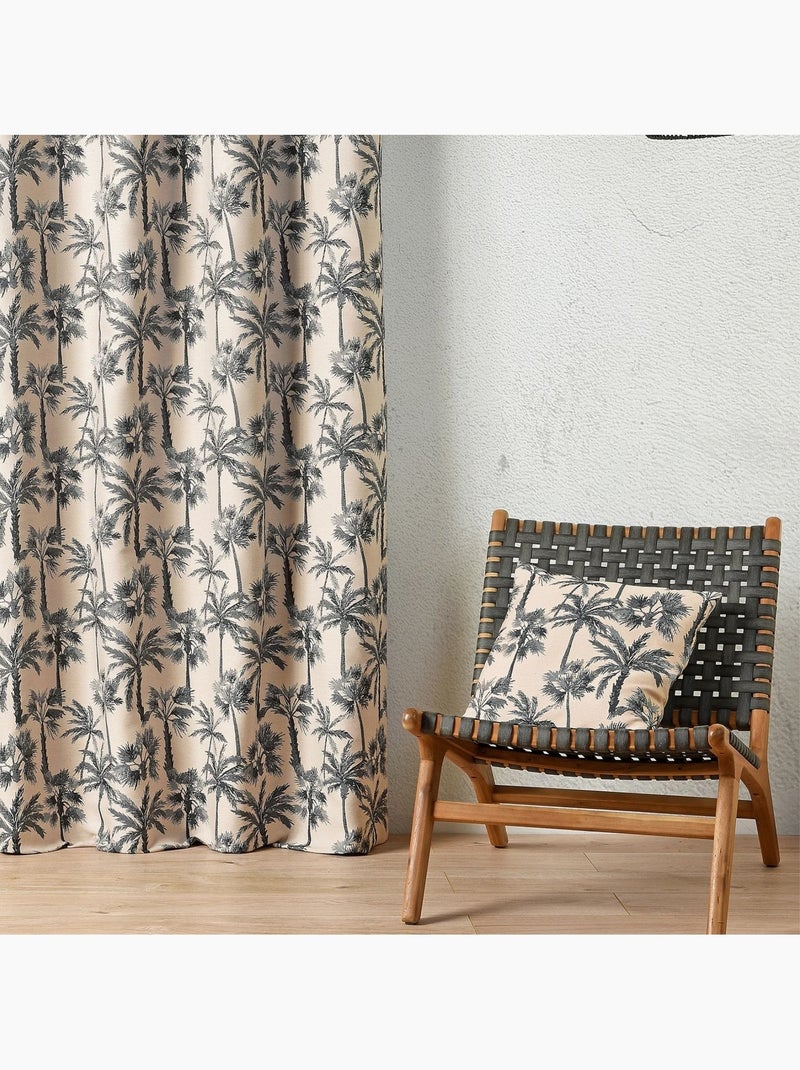 Kussen met palmmotief Blauw - Kiabi