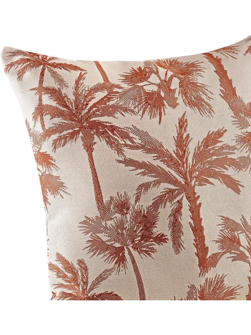 Kussen met palmmotief Terracotta - Kiabi