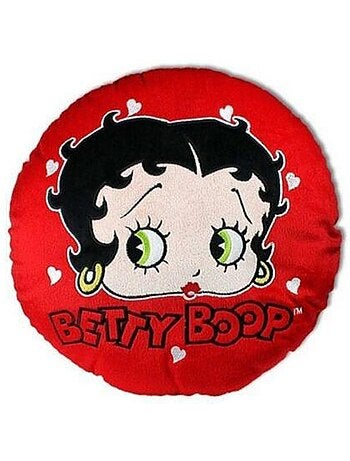 Kussen rond Betty Boop motief hart 35 cm polyester