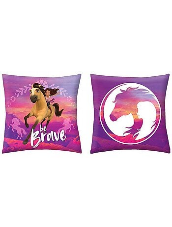Kussen vierkant decoratief 40 x 40 cm bedrukt Spirit Be Brave