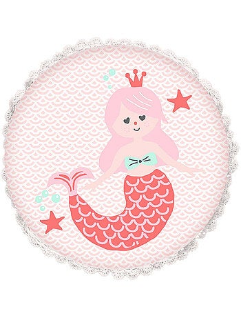 Kussen zeemeermin 'Arielle' 30 x 30 cm katoen dubbelzijdig printen – Future Home