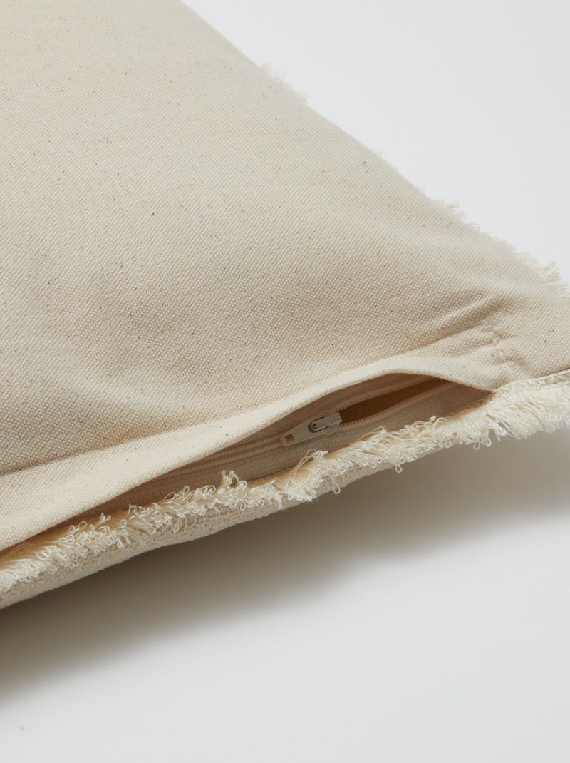 Kussenhoes (45x45 cm) van katoen - Kiabi Home BIEGE - Kiabi