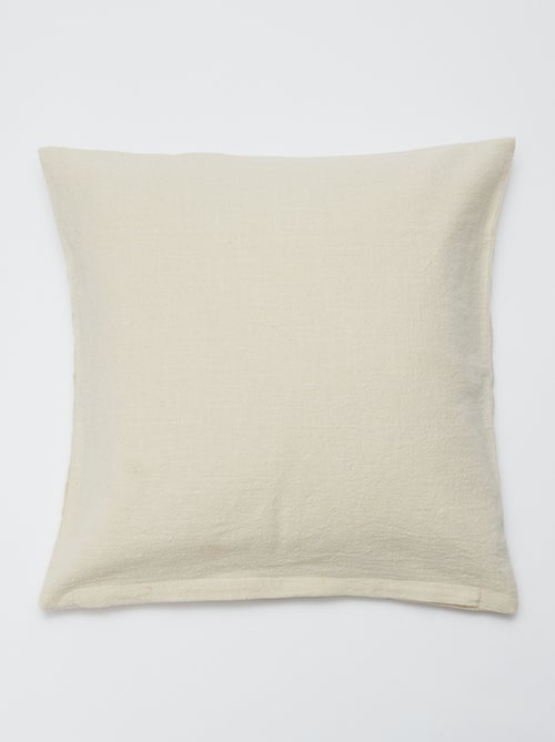 Kussenhoes (45x45cm) met linnenlook - Kiabi Home - Kiabi