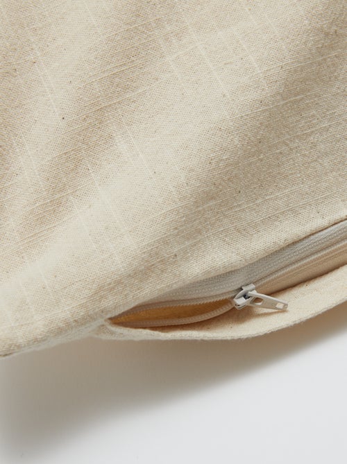 Kussenhoes (45x45cm) met linnenlook - Kiabi Home - Kiabi