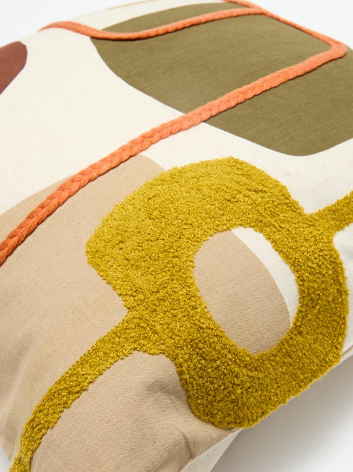 Kussenhoes met dambordmotief - Kiabi