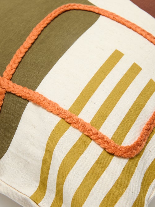 Kussenhoes met dambordmotief - Kiabi