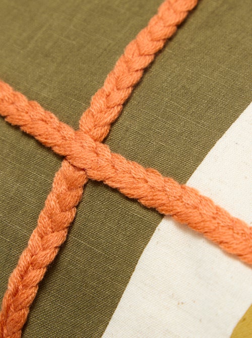 Kussenhoes met dambordmotief - Kiabi