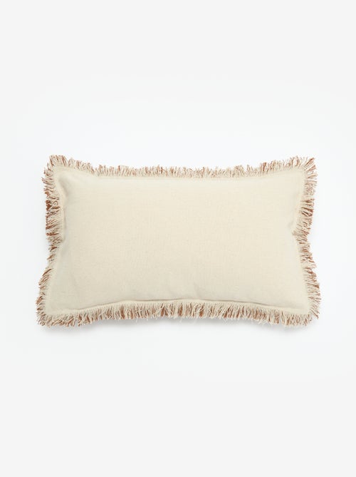 Kussenhoes met franjes 30 x 50 cm - Kiabi