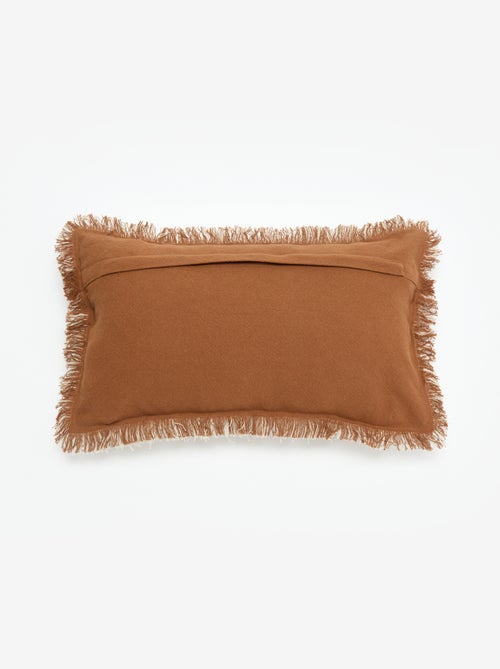 Kussenhoes met franjes 30 x 50 cm - Kiabi