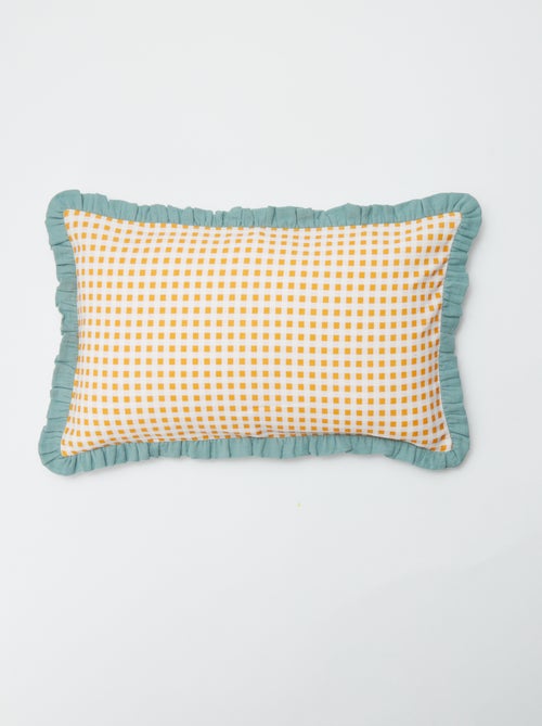 Kussenhoes met vichyruitjes (50x30 cm) - Kiabi Home - Kiabi