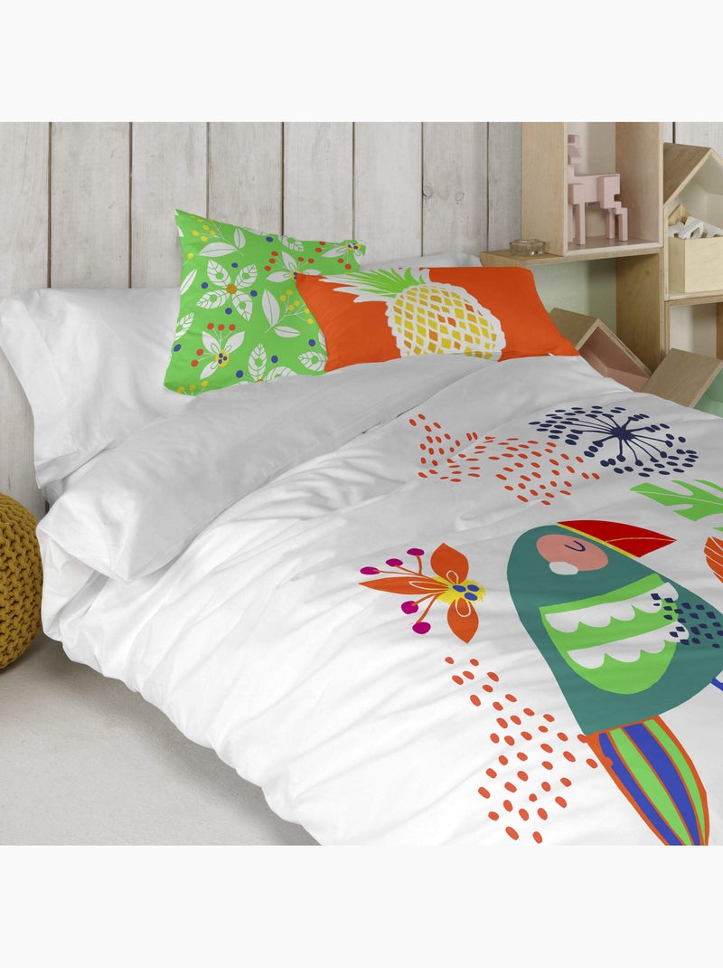 Kussenhoes Pretty parrots "Happyfriday" Multicolor - Kiabi