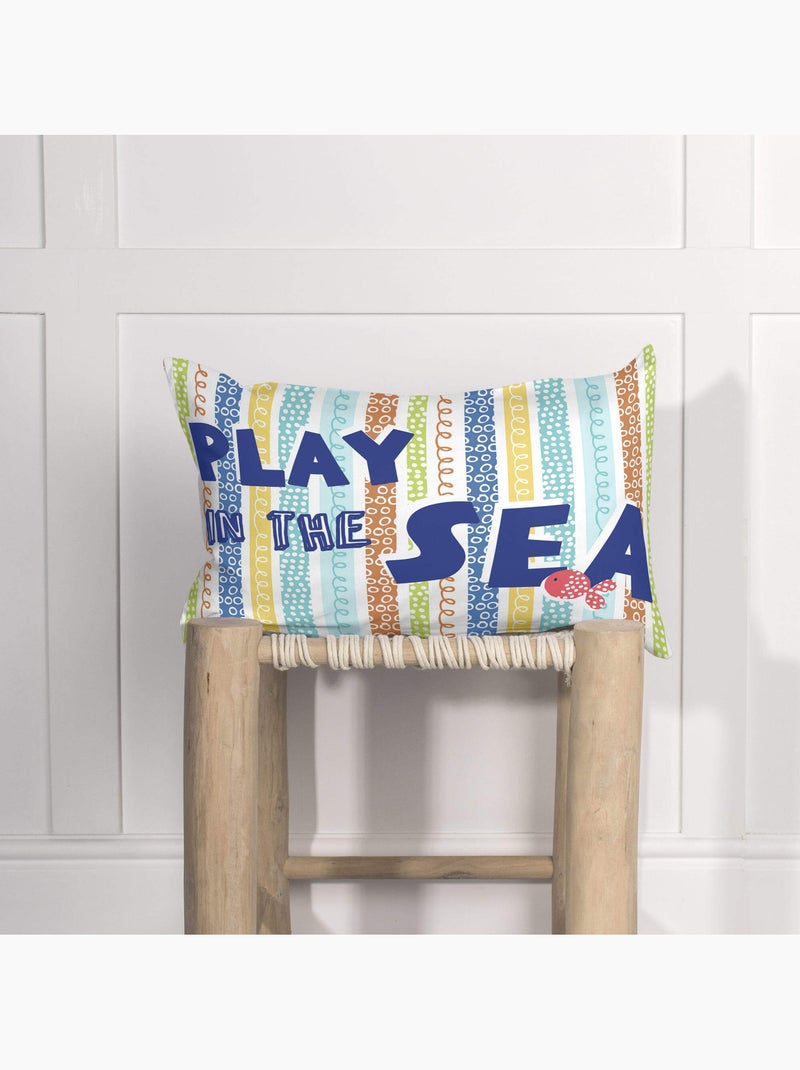 Kussenhoes Sea life "Happyfriday" Multicolor - Kiabi