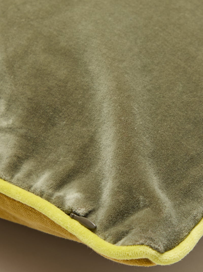 Kussenhoes van fluweel (45x45 cm) - Kiabi Home Groen - Kiabi