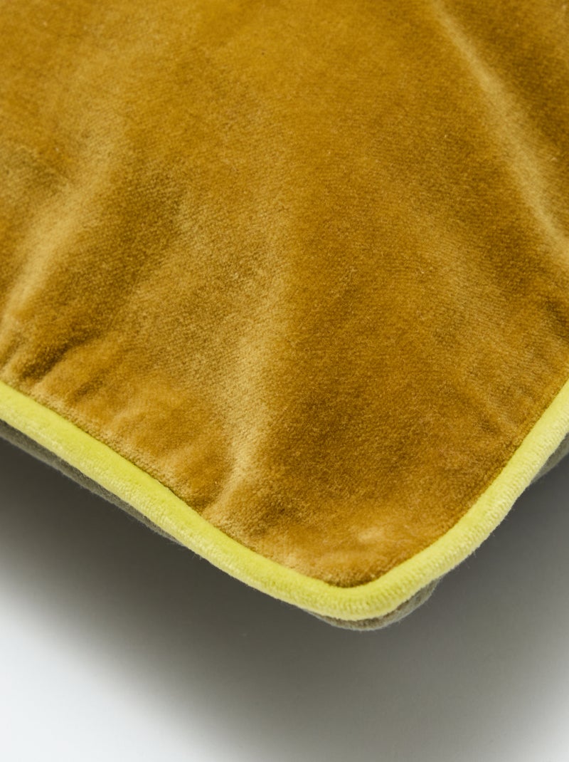 Kussenhoes van fluweel (45x45 cm) - Kiabi Home Groen - Kiabi