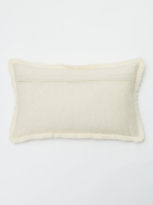 Kussenhoes van gemengd linnen (50x30 cm) - Kiabi Home - Kiabi