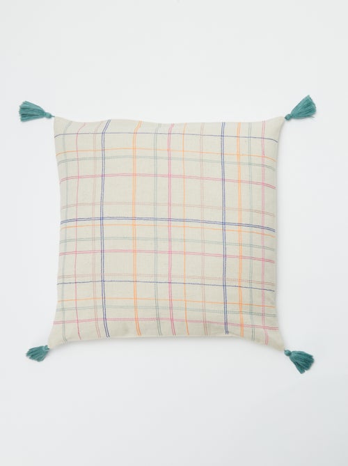 Kussenhoes van linnenmix (45x45 cm) - Kiabi Home - Kiabi