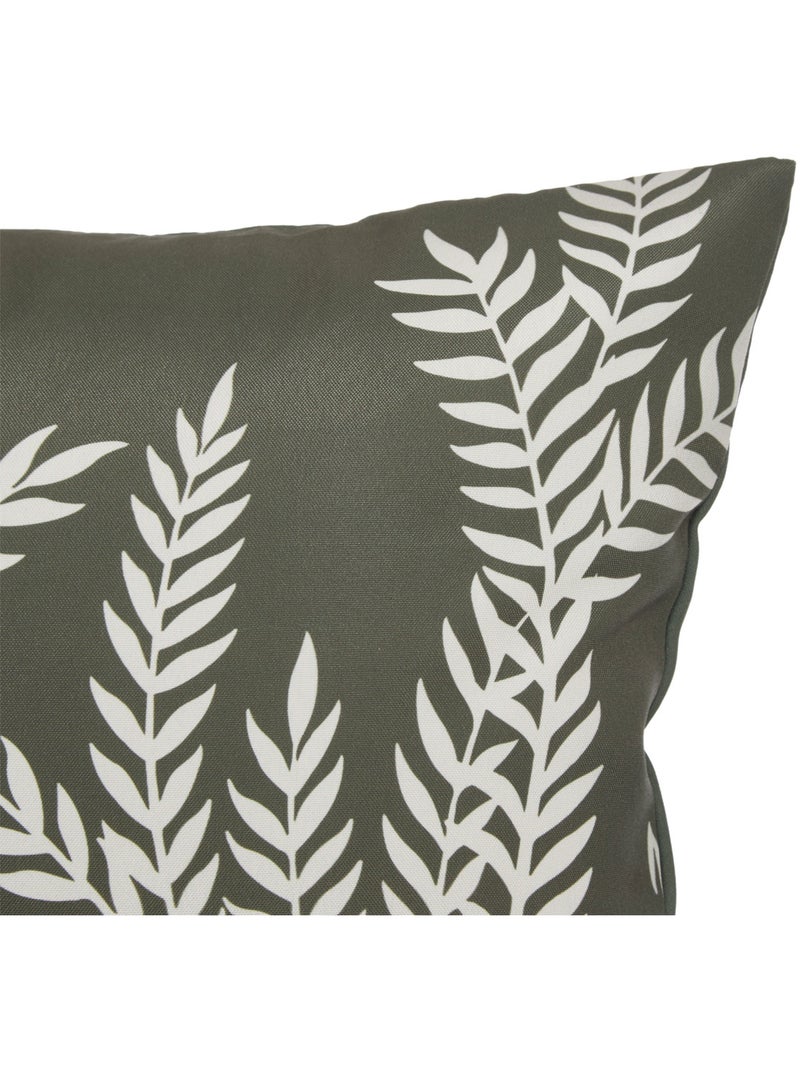 Kussenhoes voor buiten met plantenmotief Beige - Kiabi