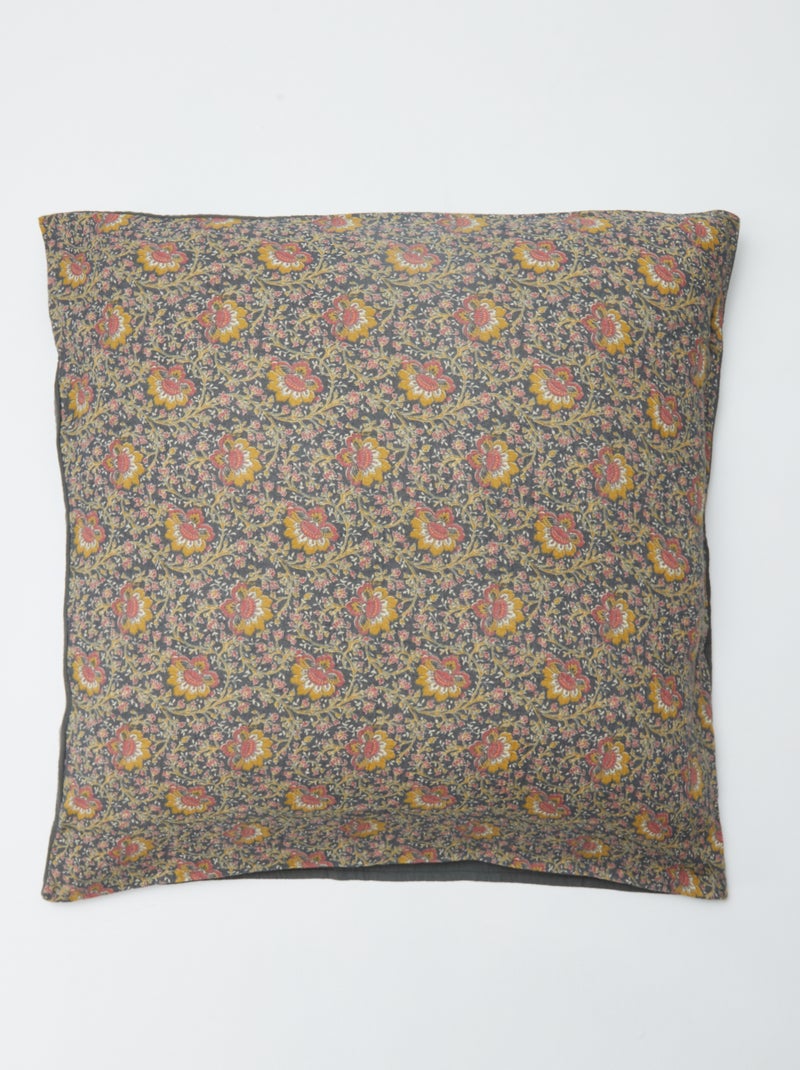 Kussensloop 63 x 63 cm - Kiabi Home Donkergrijs / Antraciet - Kiabi