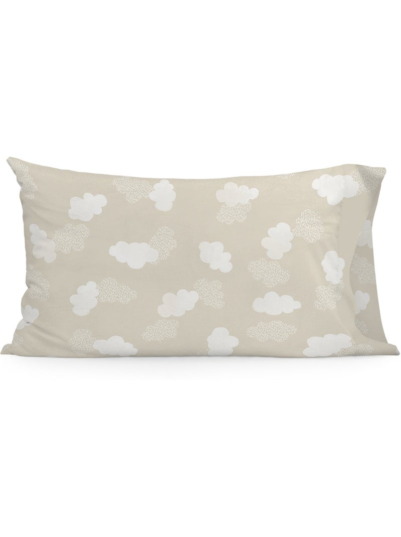 Kussensloop Clouds "Happyfriday" Beige - Kiabi