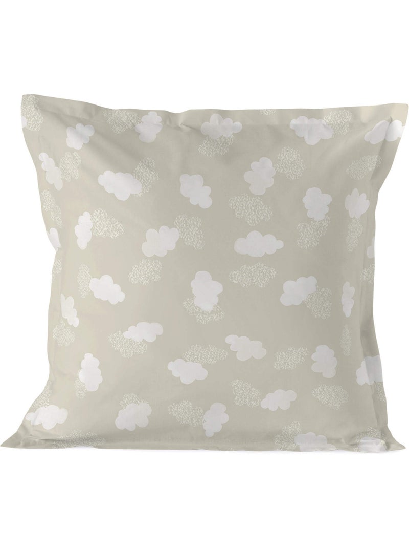 Kussensloop Clouds "Happyfriday" Beige - Kiabi