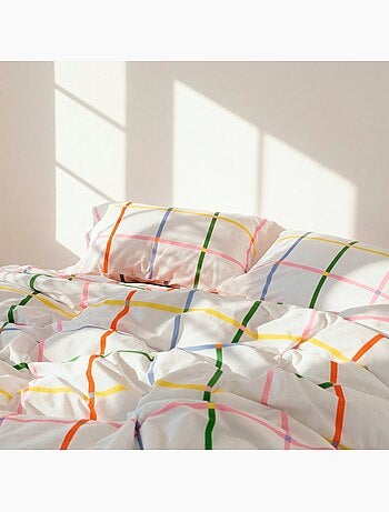 Kussensloop Color lines "Happyfriday