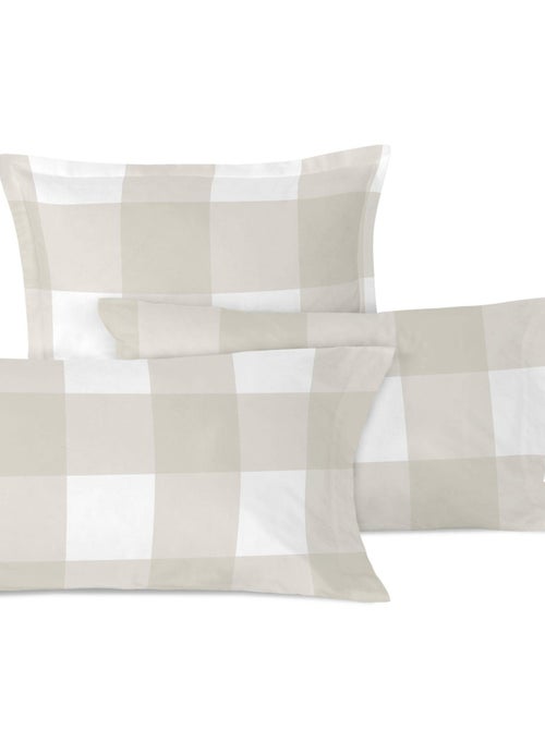 Kussensloop Gingham "Happyfriday" - Kiabi