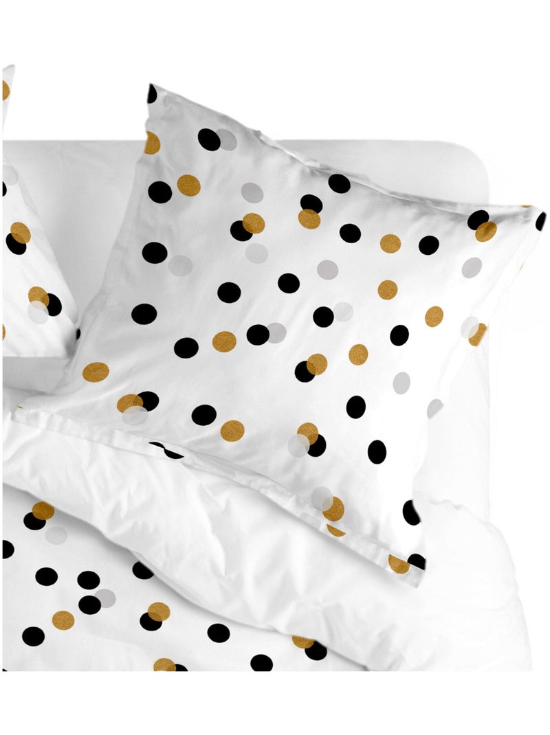 Kussensloop Golden dots "Happyfriday" Multicolor - Kiabi