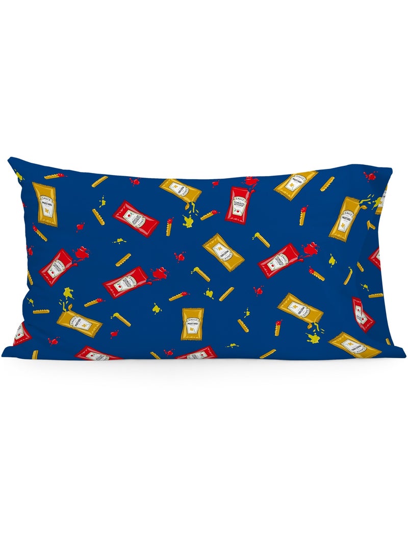Kussensloop Hotdog "Happyfriday" Multicolor - Kiabi