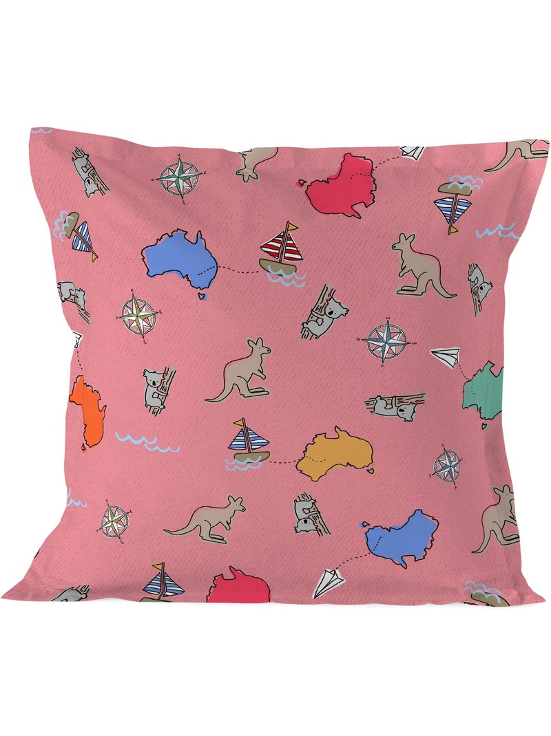Kussensloop Kangaroo "Happyfriday" Multicolor - Kiabi