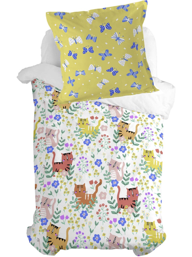 Kussensloop Meow "Happyfriday" Multicolor - Kiabi