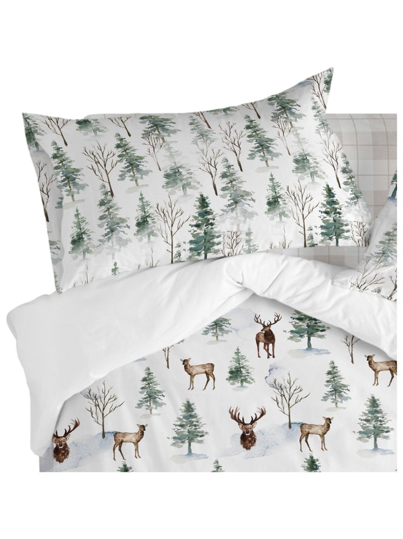 Kussensloop Mystical winter "Happyfriday" Multicolor - Kiabi