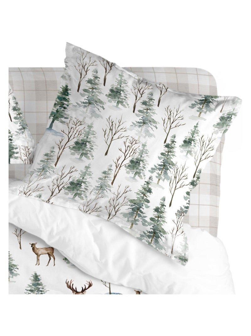 Kussensloop Mystical winter "Happyfriday" Multicolor - Kiabi