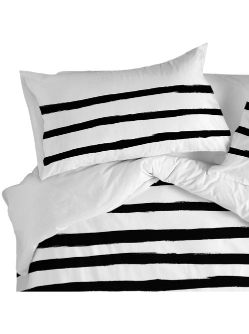 Kussensloop stripes "happyfriday" - Kiabi