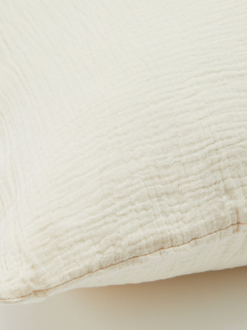 Kussensloop van katoengaas 50 x 70 of 63 x 63 cm - Kiabi Home BIEGE - Kiabi