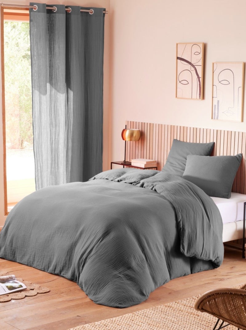 Kussenslopen van katoen alia promo linge Antracietgrijs - Kiabi