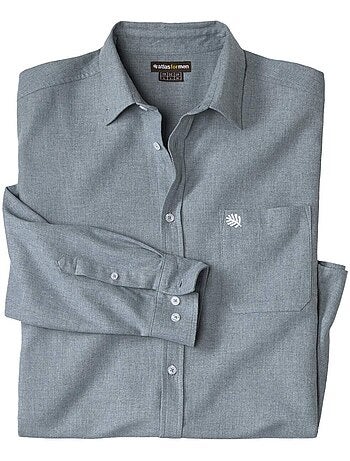 La chemise coton flanelle unie - atlas for men
