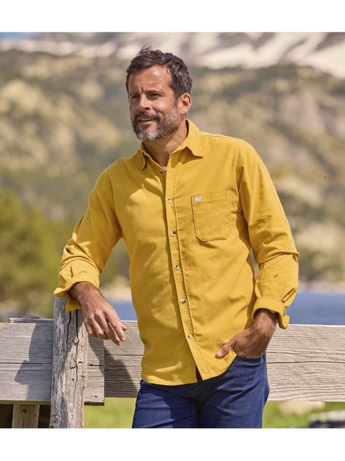 La chemise en velours - atlas for men - Kiabi La chemise en velours - atlas for men - Kiabi