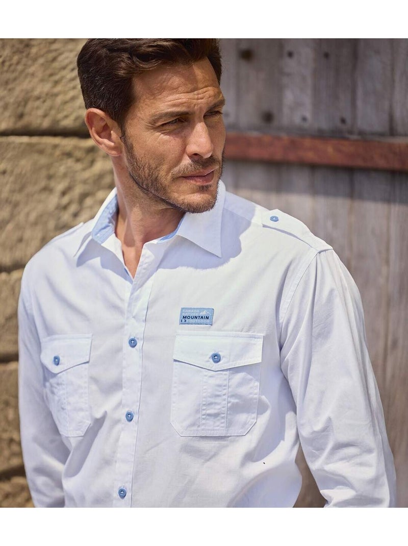 La chemise pilote - atlas for men Blanc - Kiabi