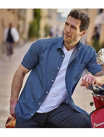 La Chemisette en Denim Atlas® - ATLAS FOR MEN