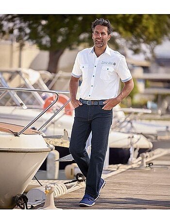 La Chemisette Pilote Estivale en Popeline - ATLAS FOR MEN