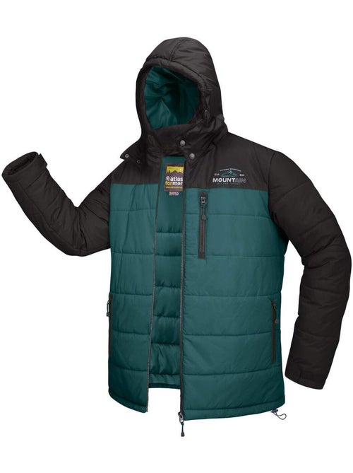 La Doudoune Bicolore avec Capuche Adventure.  - ATLAS FOR MEN - Kiabi