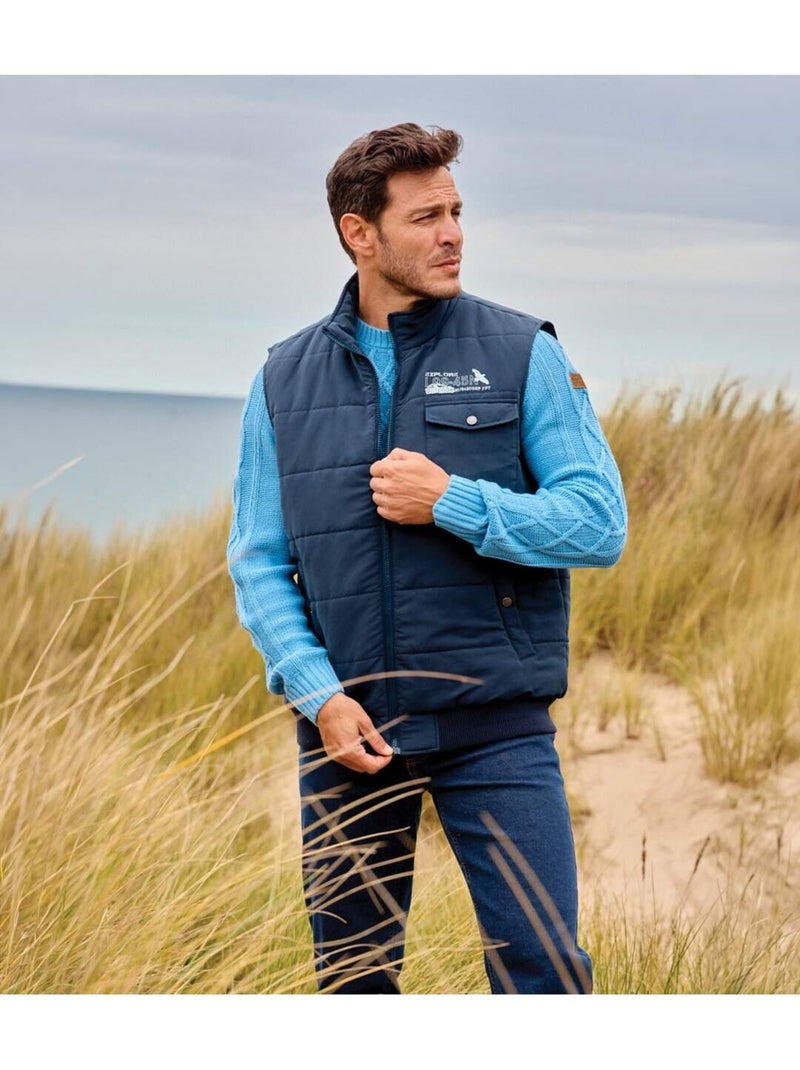 La doudoune sans manches multipoche  - atlas for men Bleu marine - Kiabi