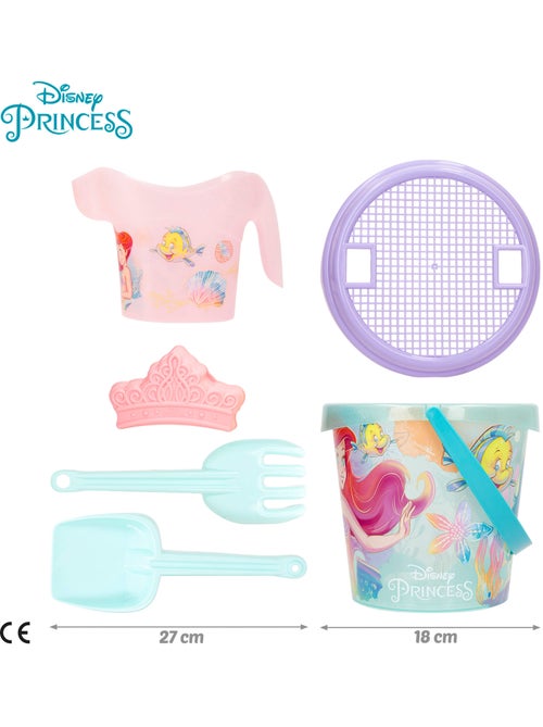 La petite sirène ensemble seau de plage avec accessoires serviette et sac - Kiabi