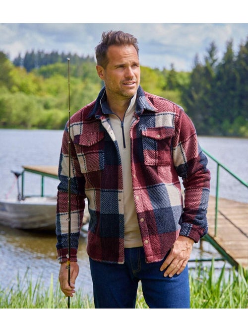 La surchemise sherpa à carreaux - atlas for men - Kiabi La surchemise sherpa à carreaux - atlas for men - Kiabi