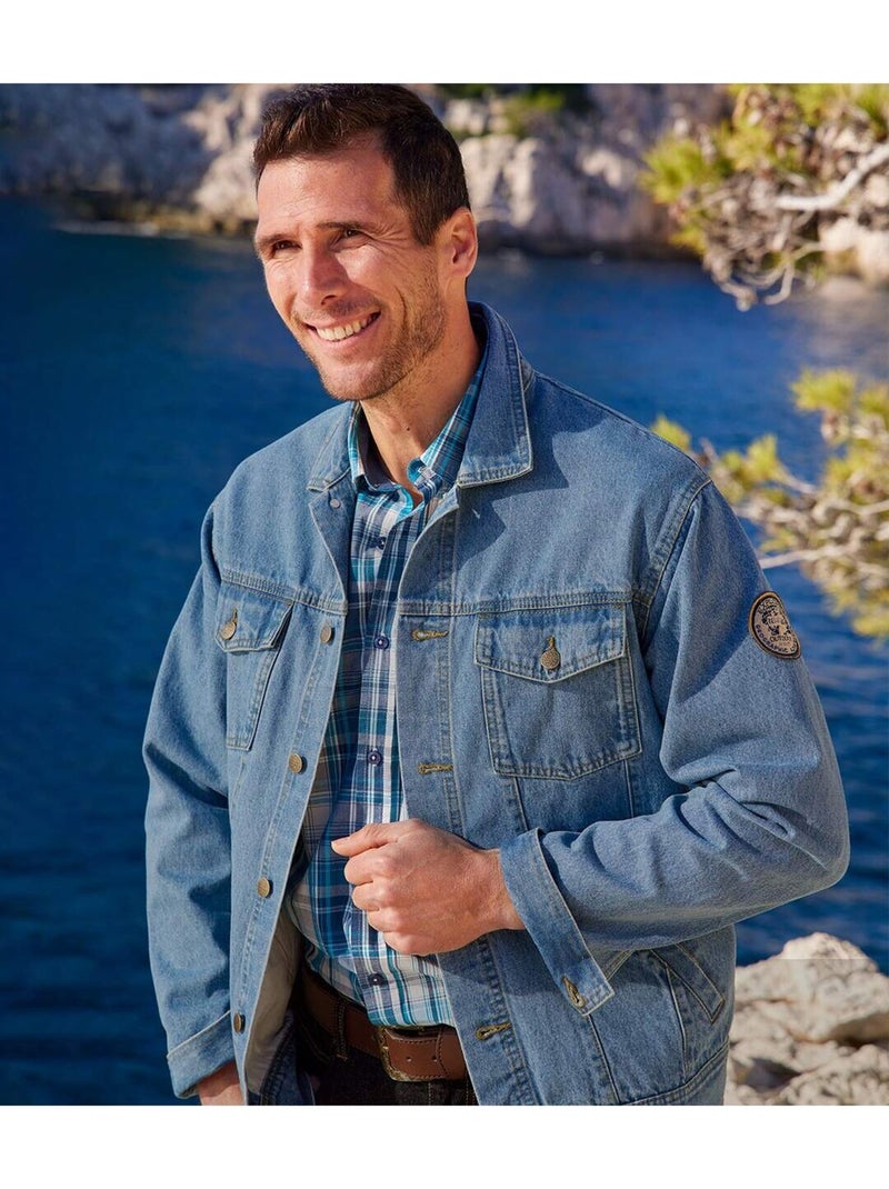 La veste en jean spring adventure  - atlas for men Bleu - Kiabi