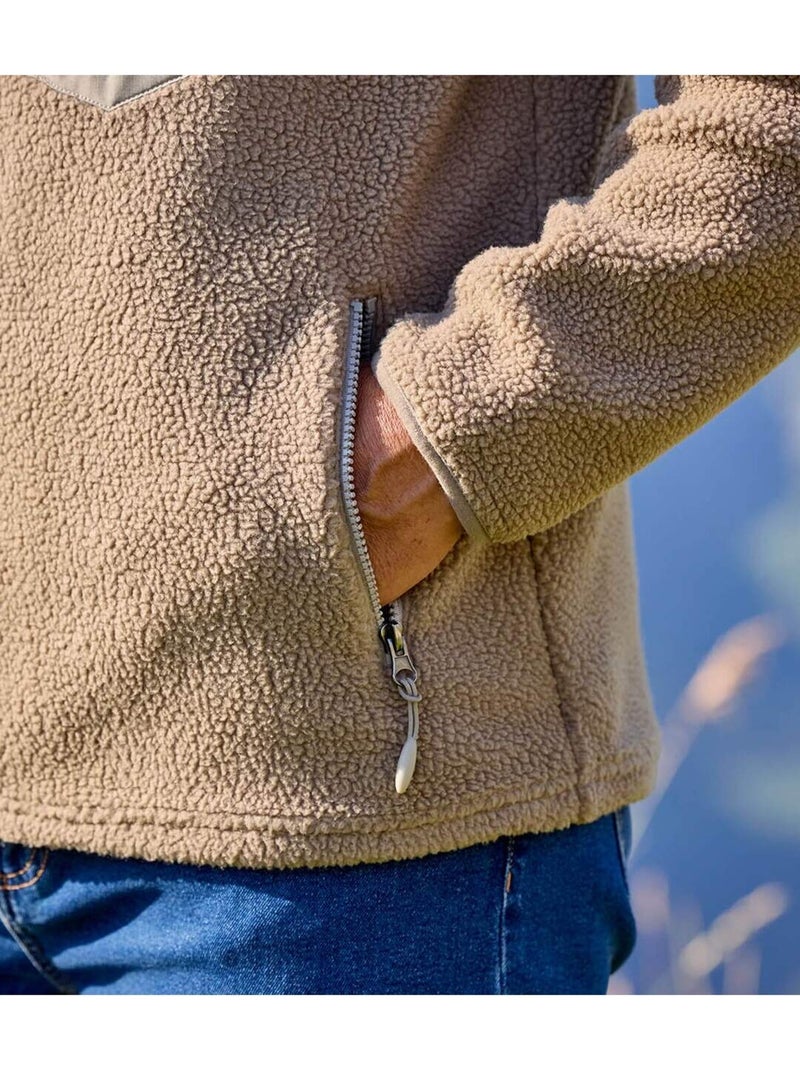 La veste sherpa maxi confort  - atlas for men Taupe - Kiabi