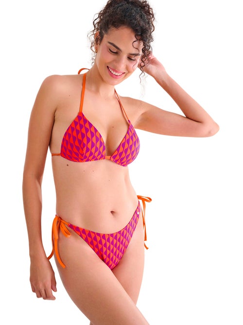 Laag uitgesneden bikinislip met bandjes aruba - Kiabi Laag uitgesneden bikinislip met bandjes aruba - Kiabi