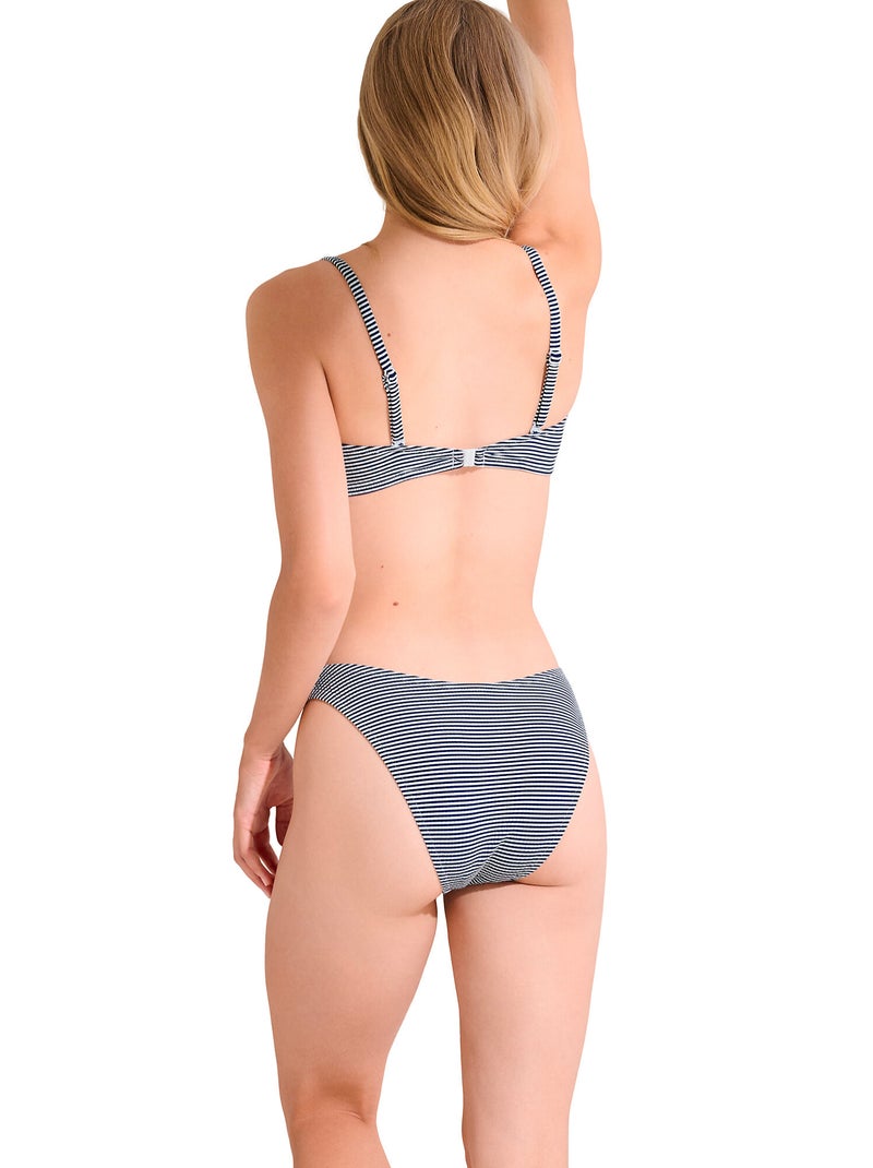 Laag uitgesneden bikinitop lascari Blauw - Kiabi